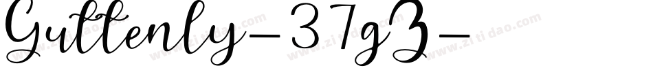 Guttenly-37gZ字体转换