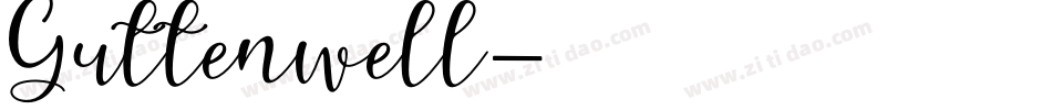 Guttenwell字体转换