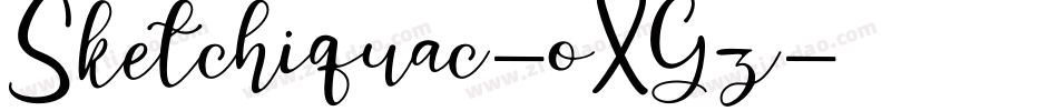 Sketchiquac-oXGz字体转换 Sketchiquac-oXGz字体转换
