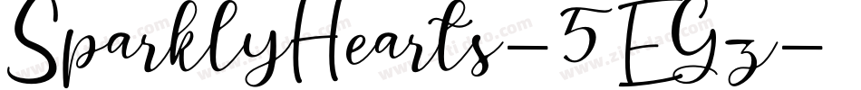 SparklyHearts-5EGz字体转换 SparklyHearts-5EGz字体转换
