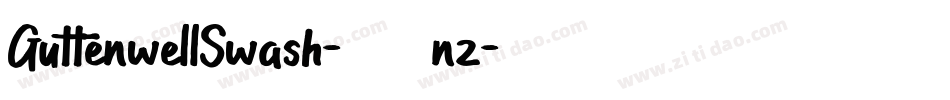 GuttenwellSwash-511nz字体转换