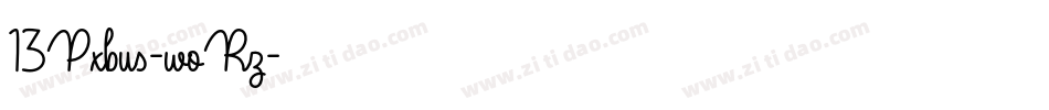13Pxbus-woRz字体转换 13Pxbus-woRz字体转换