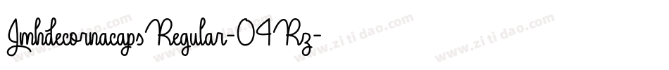 JmhdecornacapsRegular-04Rz字体转换