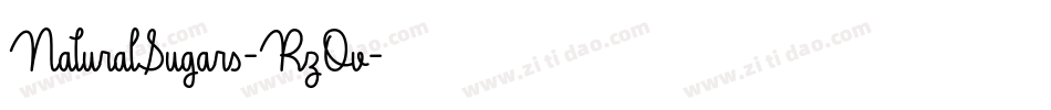 NaturalSugars-RzOv字体转换