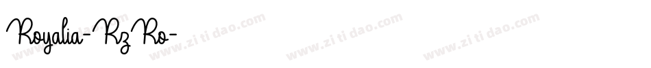 Royalia-RzRo字体转换