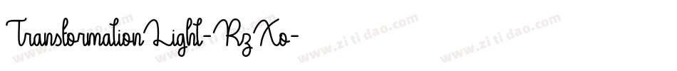 TransformationLight-RzXo字体转换