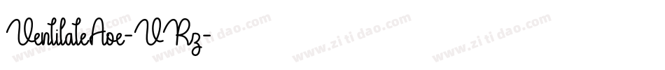 VentilateAoe-VRz字体转换
