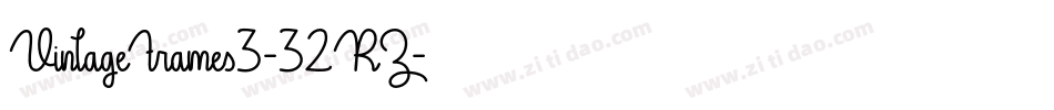 VintageFrames3-32RZ字体转换