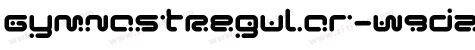 GymnastRegular-w9d2字体转换 GymnastRegular-w9d2字体转换