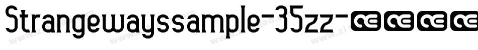 Strangewayssample-35zz字体转换