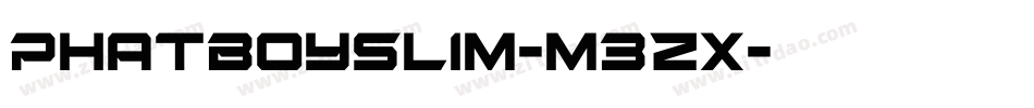 Phatboyslim-M3zx字体转换