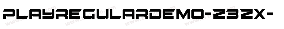 PlayRegularDemo-Z3zx字体转换