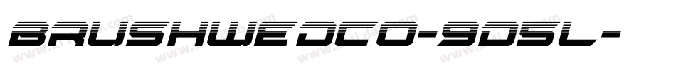 BrushWedco-9D5L字体转换