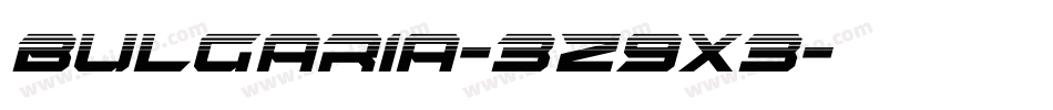 Bulgaria-3z9X3字体转换