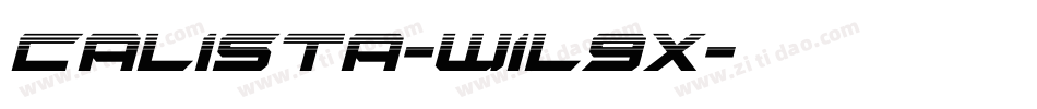 Calista-w1l9x字体转换