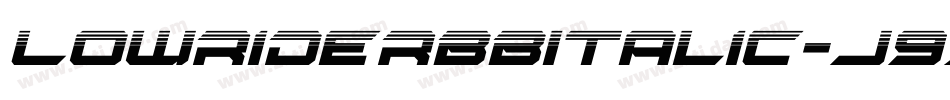 LowriderBbItalic-J9x字体转换