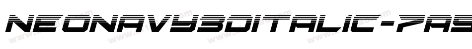 NeoNavy3DItalic-7a5l字体转换
