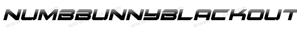 NumbbunnyBlackOutlineItalic-4M5l字体转换