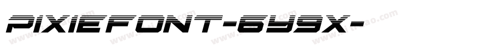 Pixiefont-6Y9x字体转换