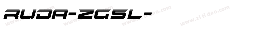 Ruda-zg5l字体转换