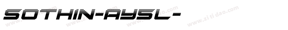 Sothin-AY5L字体转换
