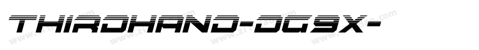 Thirdhand-dG9X字体转换 Thirdhand-dG9X字体转换