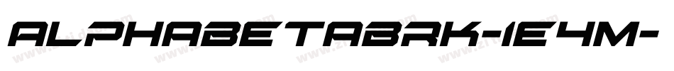 AlphaBetaBrk-1e4M字体转换 AlphaBetaBrk-1e4M字体转换