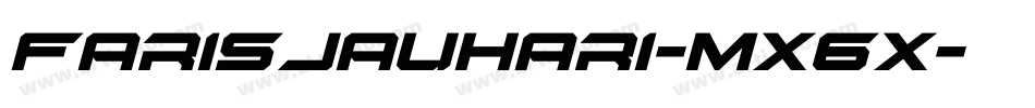 Farisjauhari-MX6x字体转换
