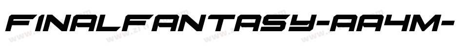 FinalFantasy-aa4m字体转换