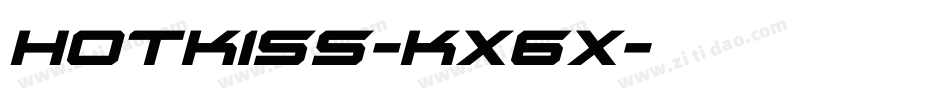 HotKiss-KX6X字体转换