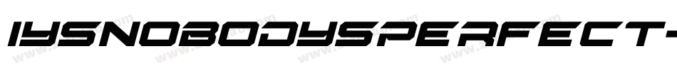 Iysnobodysperfect-A6x6字体转换
