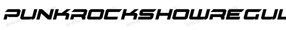 PunkrockshowRegular-xP4m字体转换