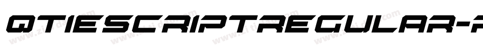 QtieScriptRegular-rgg6x字体转换