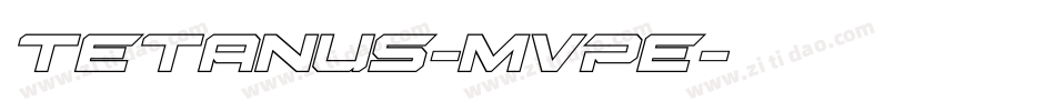 Tetanus-MVPe字体转换