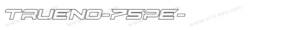 Trueno-75PE字体转换