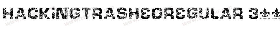 HackingtrashedRegular-E179字体转换