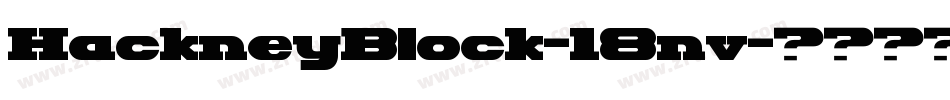 HackneyBlock-18nv字体转换