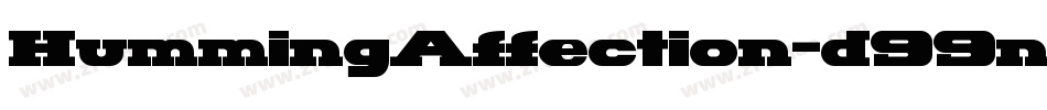 HummingAffection-d99nV字体转换