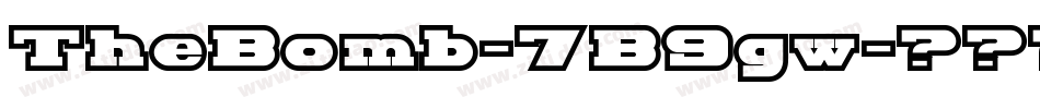 TheBomb-7B9gw字体转换