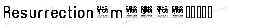 Resurrection-m822字体转换