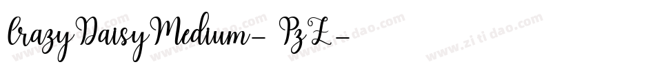 CrazyDaisyMedium-9PzZ字体转换