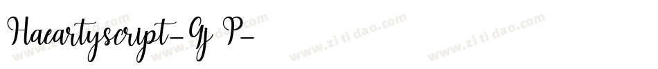 Haeartyscript-Gj4P字体转换