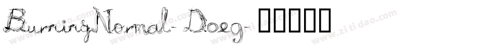 BurningNormal-D0e9字体转换
