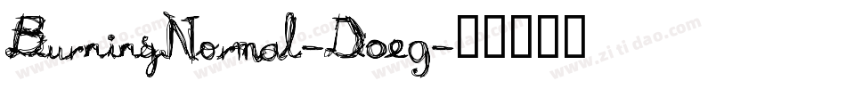 BurningNormal-D0e9字体转换
