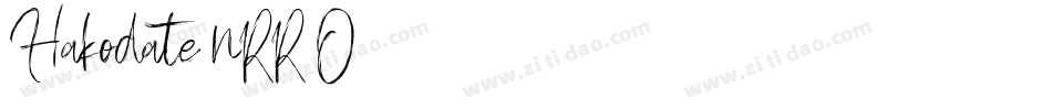Hakodate-nRR0O字体转换