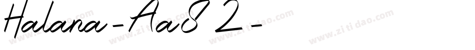 Halana-Aa82字体转换