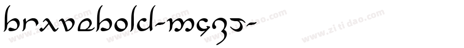 BraveBold-MGzJ字体转换