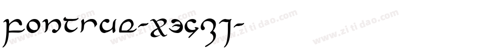 Fontrue-X3Gzj字体转换