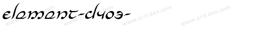 Element-D4O3字体转换