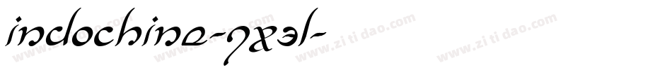 Indochine-qX3l字体转换